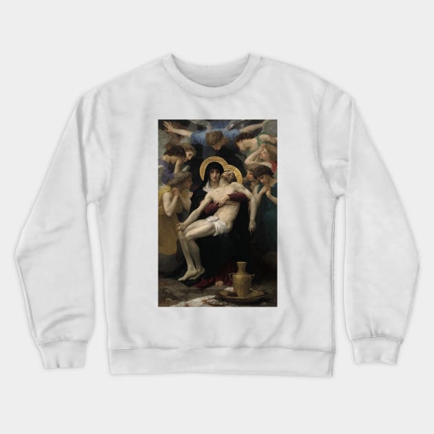 Pieta by William-Adolphe Bouguereau Crewneck Sweatshirt by Classic Art Stall